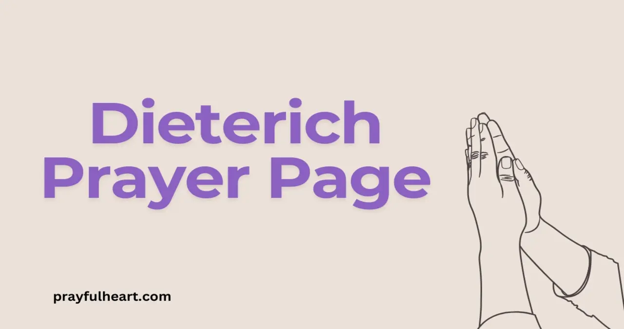 Dieterich Prayer Page: A Community's Cornerstone Dieterich Prayer Page: A Community's Cornerstone